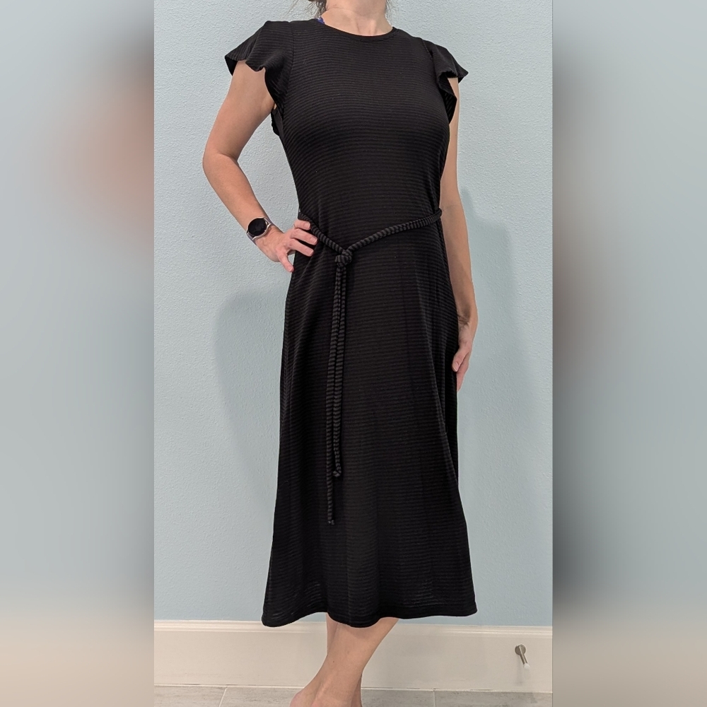 GAP Black Sleeveless Sheath Maxi Dress